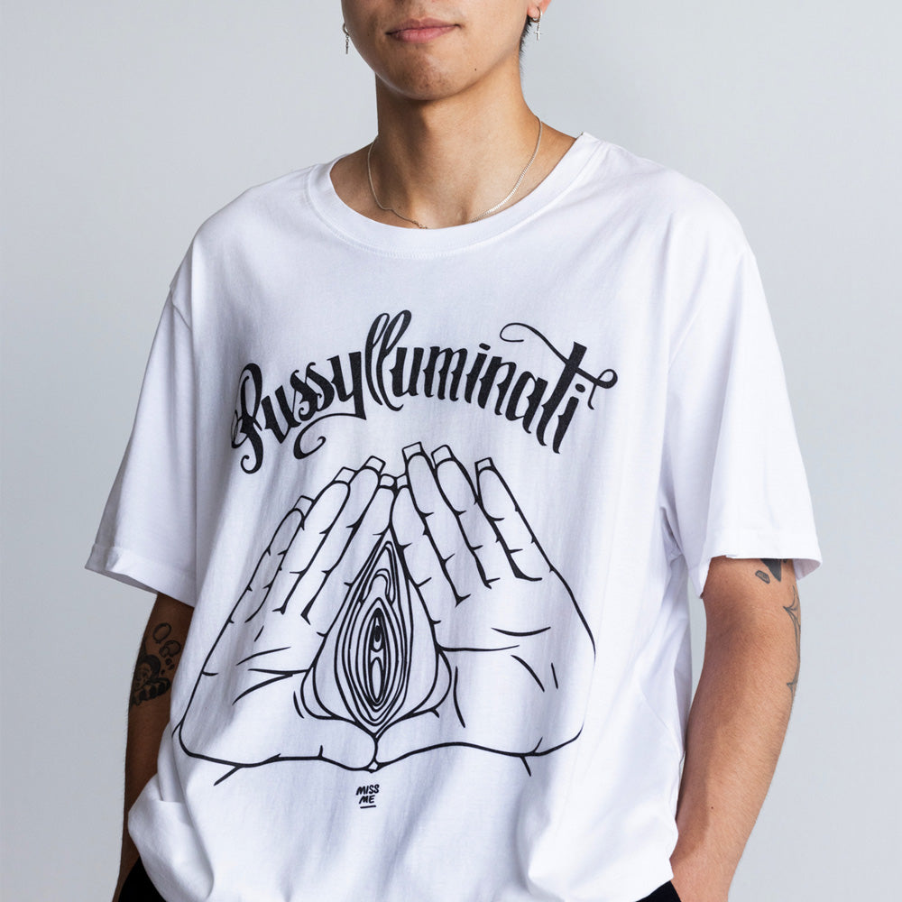 Pussylluminati - White T-Shirt