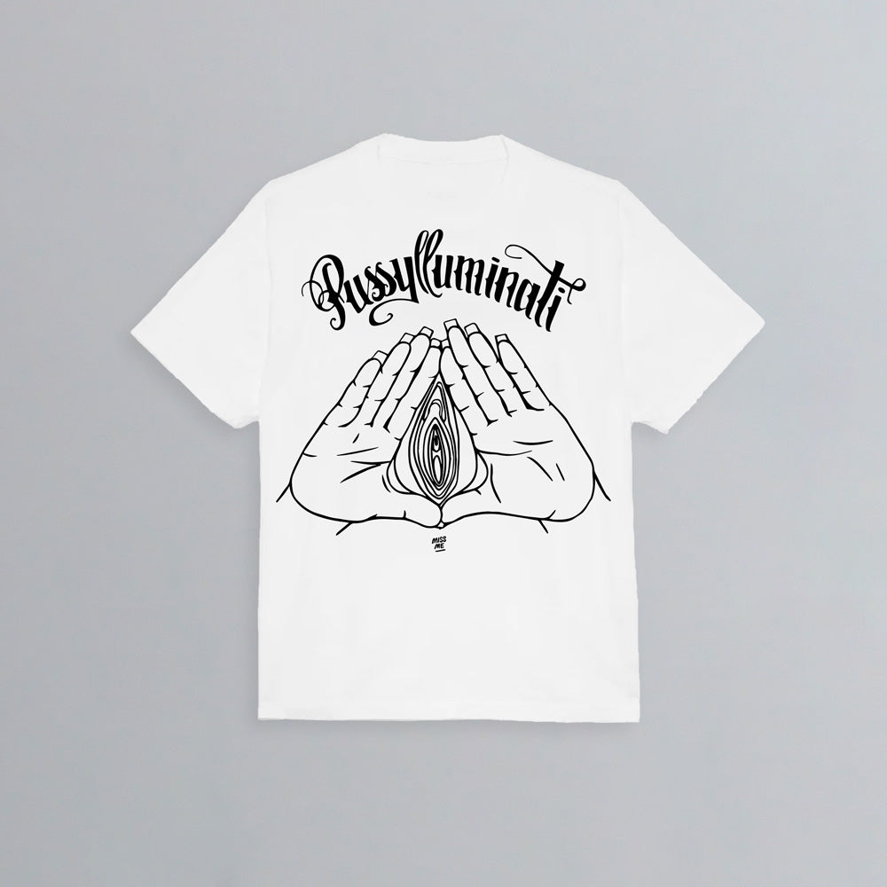 Pussylluminati - White T-Shirt